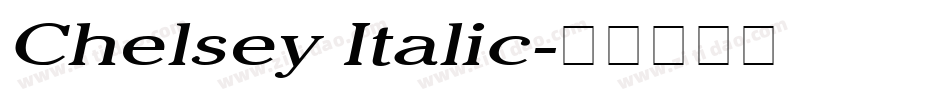 Chelsey Italic字体转换